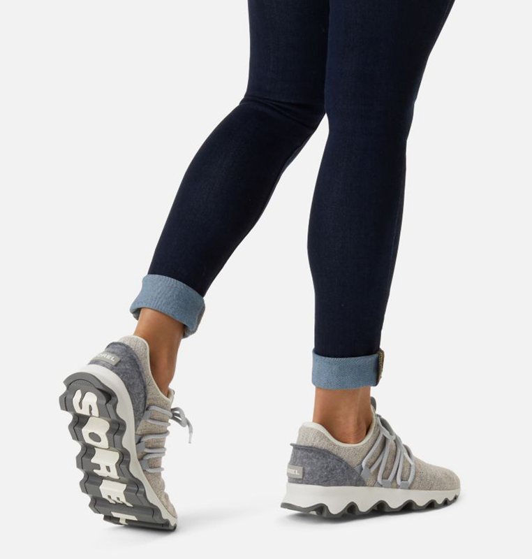 Womens Sneakers Grey - Sorel Kinetic™ Lace Low - 536-EDQNFR